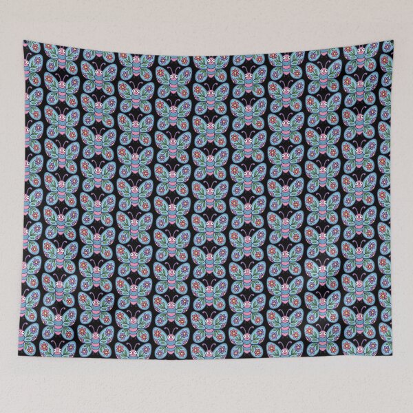 Item preview, Petal Winged Fuzzy Blue Pollinator designed and sold by Emegan Print Art.