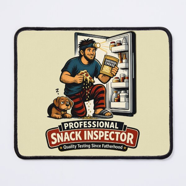 Item preview, Professional Snack Inspector Funny Dad Snack Gift designed and sold by MAD's Recreation Studio.