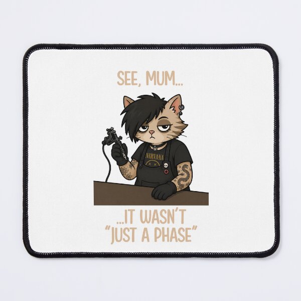 Item preview, Grunge Tattoo Cat designed and sold by CanSparkleArt.