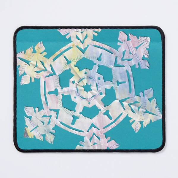 Item preview, snowflake on blue designed and sold by AlmostReady.