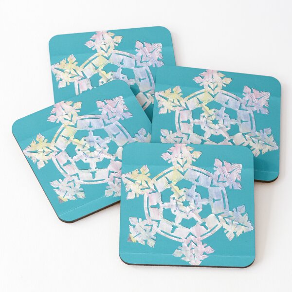 Item preview, snowflake on blue designed and sold by AlmostReady.