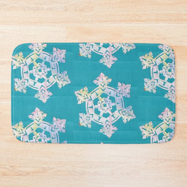 Item preview, snowflake on blue designed and sold by AlmostReady.
