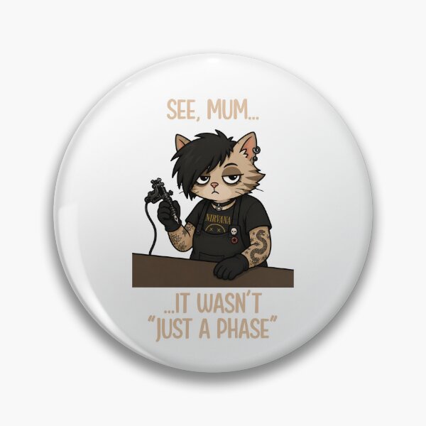 Item preview, Grunge Tattoo Cat designed and sold by CanSparkleArt.