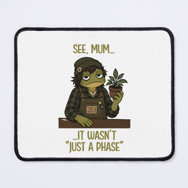 Item preview, Grunge Frog Plant Parent designed and sold by CanSparkleArt.