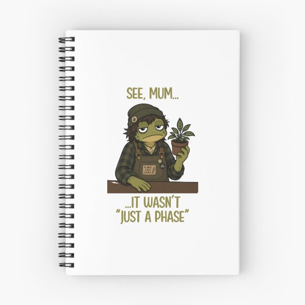Item preview, Grunge Frog Plant Parent designed and sold by CanSparkleArt.