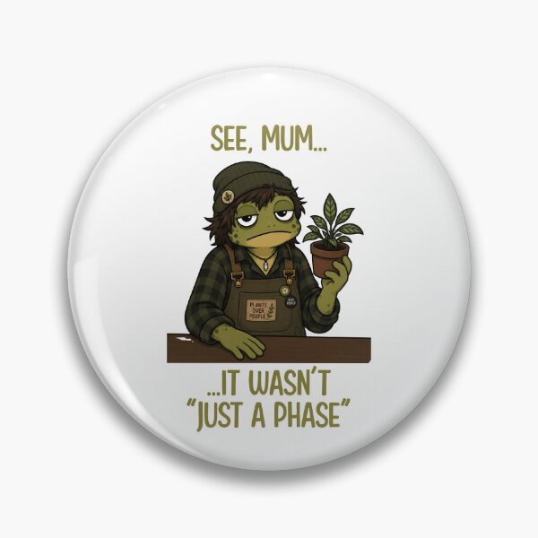 Item preview, Grunge Frog Plant Parent designed and sold by CanSparkleArt.