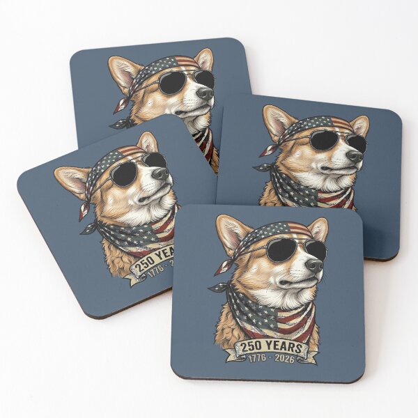 Item preview, Patriotic Corgi 250 Years USA Flag Dog 1776-2026 designed and sold by d247.