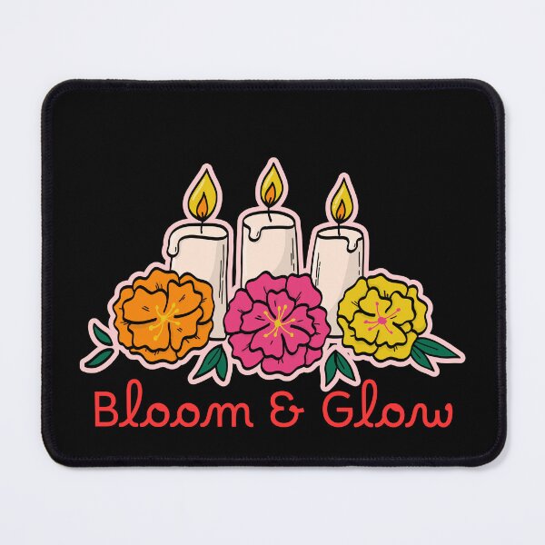 Item preview, Bloom & Glow Floral Candle Design designed and sold by Bloomelle Studio.