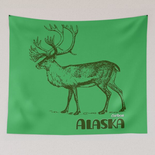 Item preview, Caribou Drawing, Alaska designed and sold by AlaskaExtreme.