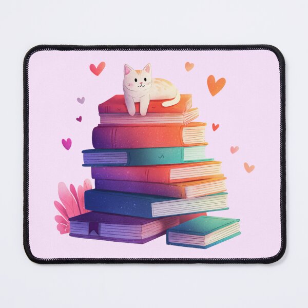 Item preview, Book Lover Kitten designed and sold by bubblyrainbow.