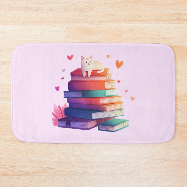 Item preview, Book Lover Kitten designed and sold by bubblyrainbow.