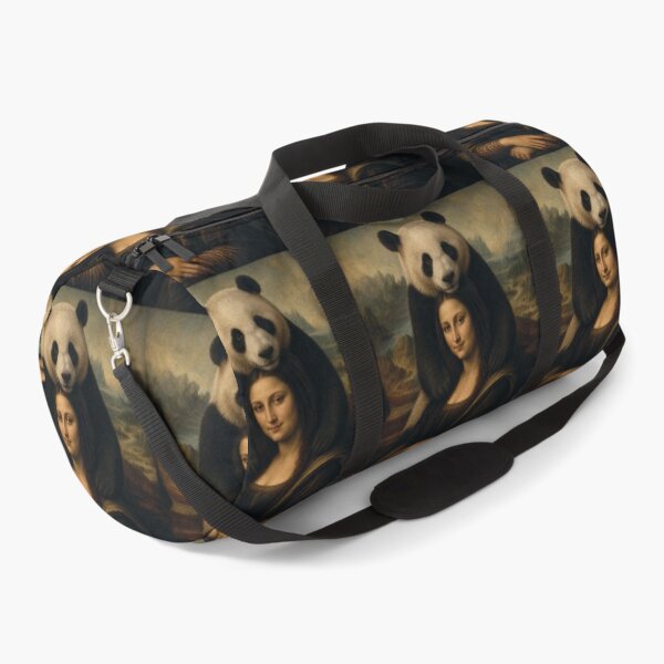 Item preview, Mona Lisa And Cute Big Panda Friend - Funny Classical Painting Parody designed and sold by merchxwear.