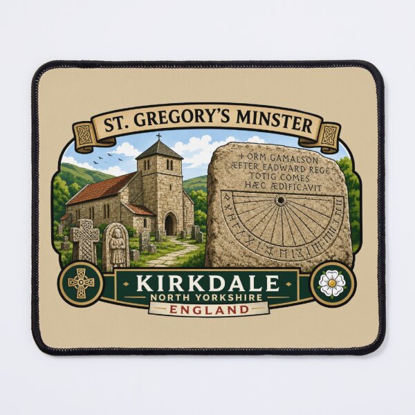 Item preview, St. Gregory's Minster, Kirkdale, England - North Yorkshire Church designed and sold by Myra365Art.