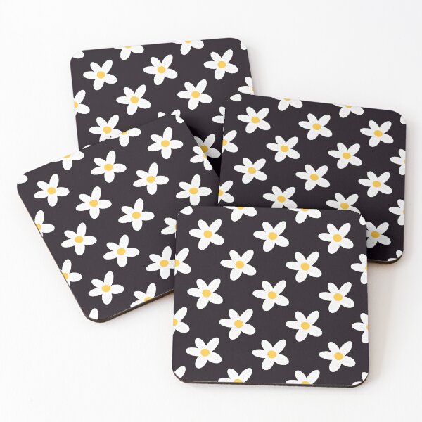 Item preview, Cute and Simple Flower (Black Background) designed and sold by KharaFox Design.