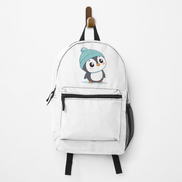 Item preview, Cute Winter Penguin Kawaii Cartoon Sticker | Adorable Penguin in Beanie designed and sold by Pinpondesigns.