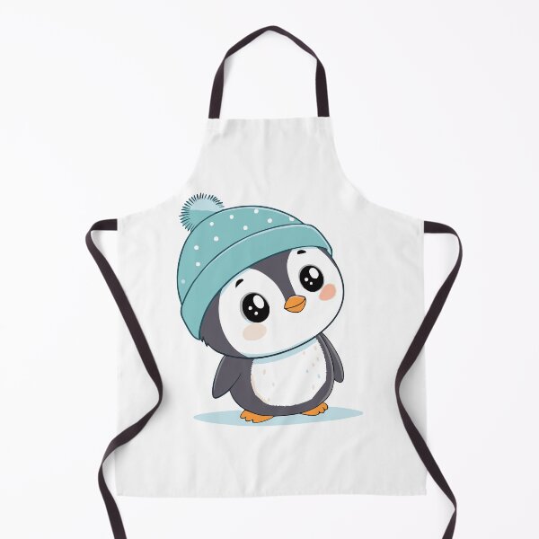 Item preview, Cute Winter Penguin Kawaii Cartoon Sticker | Adorable Penguin in Beanie designed and sold by Pinpondesigns.