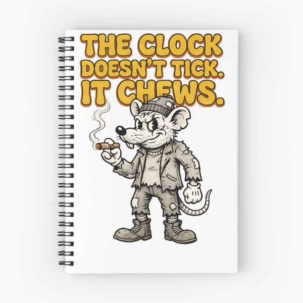Item preview, The Clock Doesn’t Tick It Chews Vintage Rat Graphic designed and sold by VibeFusionX.