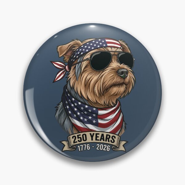 Item preview, Patriotic Yorkie Dog 250 Years USA Independence designed and sold by d247.