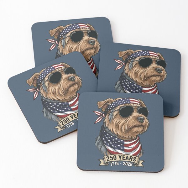 Item preview, Patriotic Yorkie Dog 250 Years USA Independence designed and sold by d247.