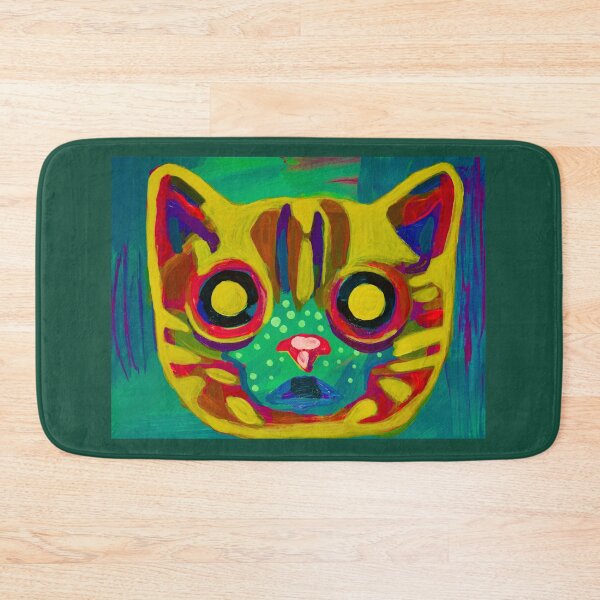 Item preview, Gato espacial amarillo designed and sold by wildjellybeans.
