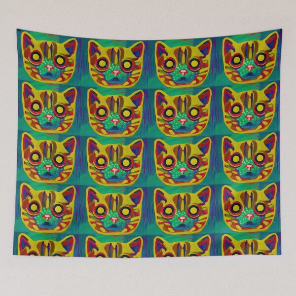 Item preview, Yellow Space Cat designed and sold by wildjellybeans.