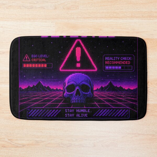 Item preview, Overconfidence Detected  Retro Gamer Warning Design designed and sold by Nol1ytv.