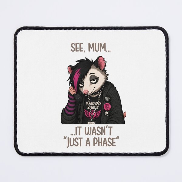 Item preview, Pop Punk Possum Receptionist designed and sold by CanSparkleArt.