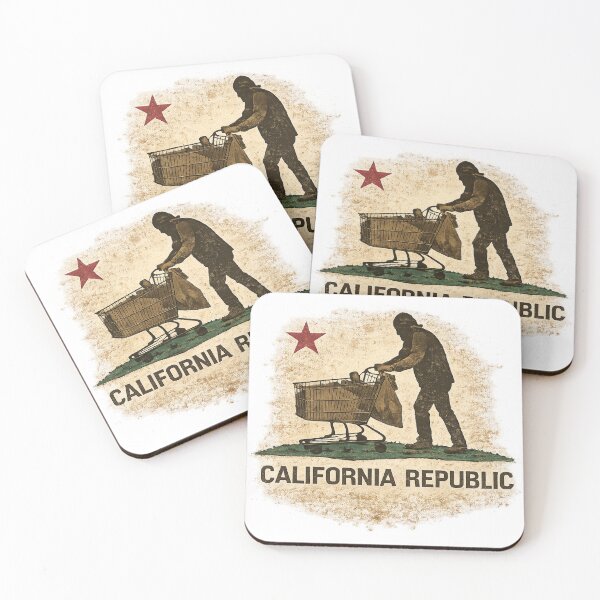 Item preview, California Republic Modern Parody Flag designed and sold by InappropriatebyDesign.