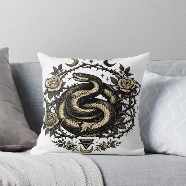 Item preview, Venom and Velvet Serpent Dark Feminine Witchy Illustration designed and sold by CottonandQuill.