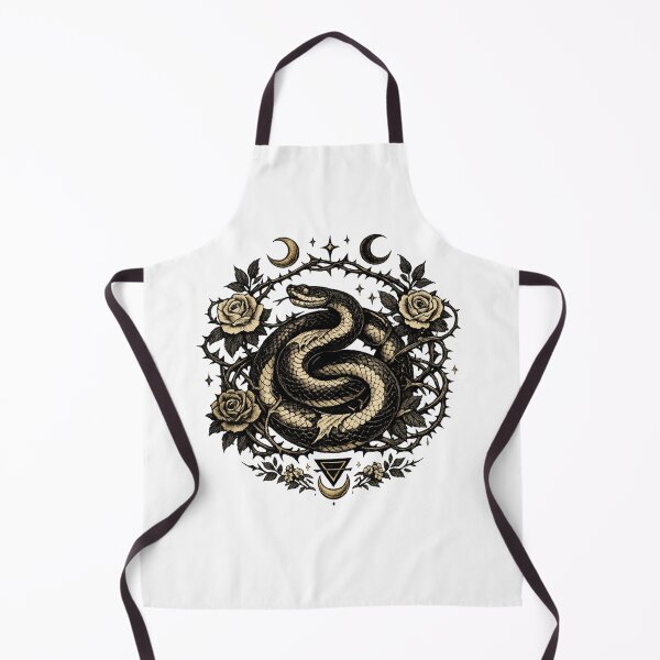 Item preview, Venom and Velvet Serpent Dark Feminine Witchy Illustration designed and sold by CottonandQuill.
