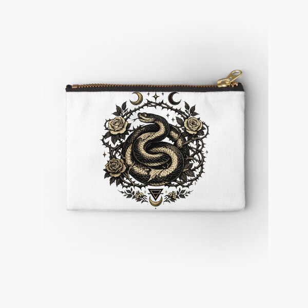Item preview, Venom and Velvet Serpent Dark Feminine Witchy Illustration designed and sold by CottonandQuill.