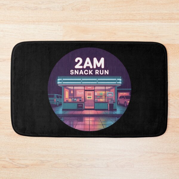 Item preview, 2AM Snack Run – Neon Convenience Store Late Night Aesthetic Vaporwave Graphiclate night convenience store aesthetic designed and sold by ImaginedSpace7.