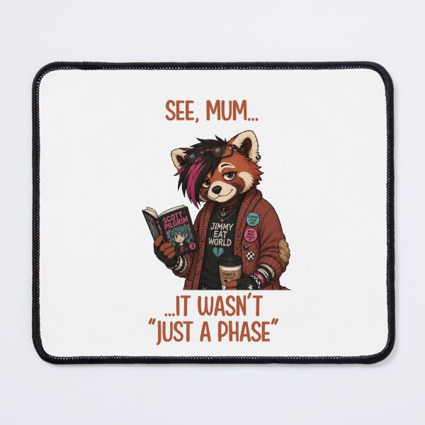 Item preview, Pop Punk Red Panda Comic Fan designed and sold by CanSparkleArt.