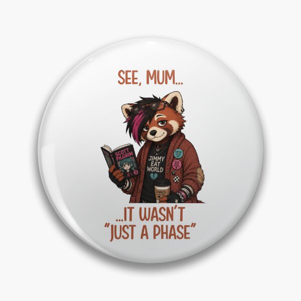 Item preview, Pop Punk Red Panda Comic Fan designed and sold by CanSparkleArt.