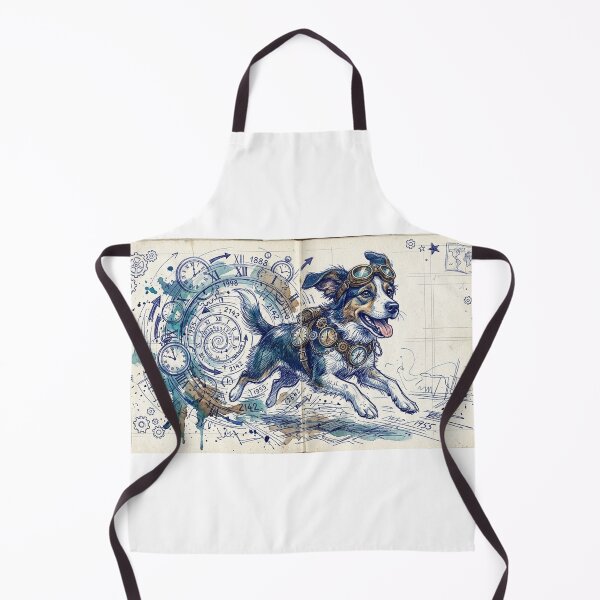 Item preview, Steampunk Dog Goggles Harness Clocks Adventure Art designed and sold by Allison-Masters.