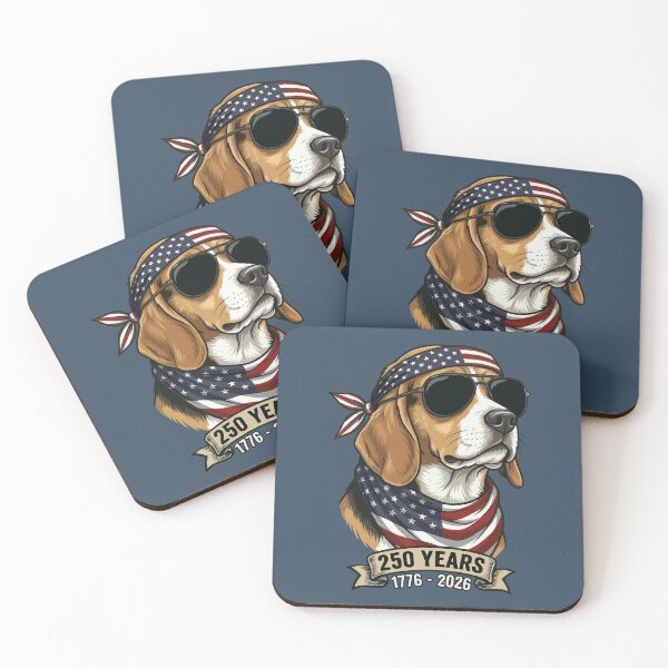 Item preview, Patriotic Beagle Dog 250 Years USA 1776-2026 designed and sold by d247.