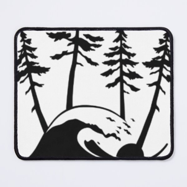 Item preview, Retro Quadra Island Mountain Lake Sunset Design designed and sold by MystiColo.