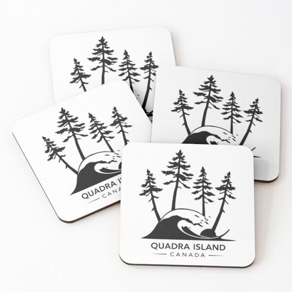 Item preview, Retro Quadra Island Mountain Lake Sunset Design designed and sold by MystiColo.