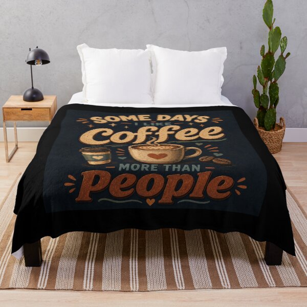 Item preview, Sometimes I like coffee more than people designed and sold by Swanny's Custom T-shirt and Gift Designs.
