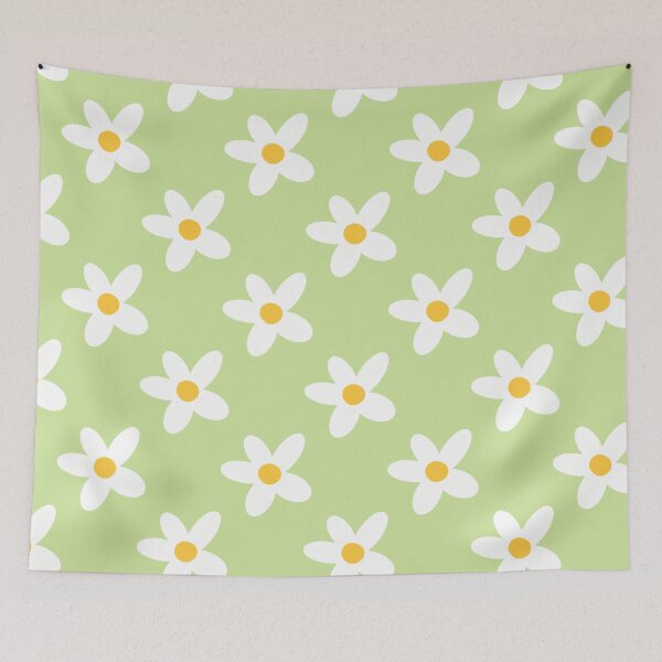 Item preview, Cute and Simple Flower (Green Background) designed and sold by KharaFox Design.
