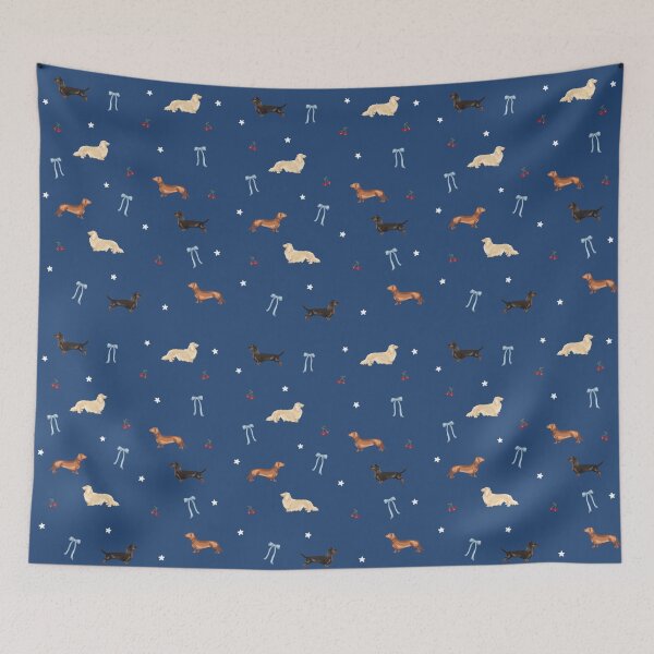 Item preview, Navy Dachshund Print designed and sold by Brynne Ward.