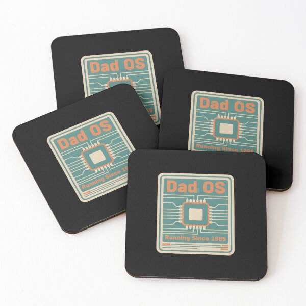 Item preview, Dad OS Running Since 1985 Retro Tech Sticker designed and sold by FestivityFinds.