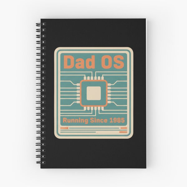 Aperçu de l'œuvre Autocollant rétro « Papa OS fonctionne depuis 1985 » créée et vendue par FestivityFinds.