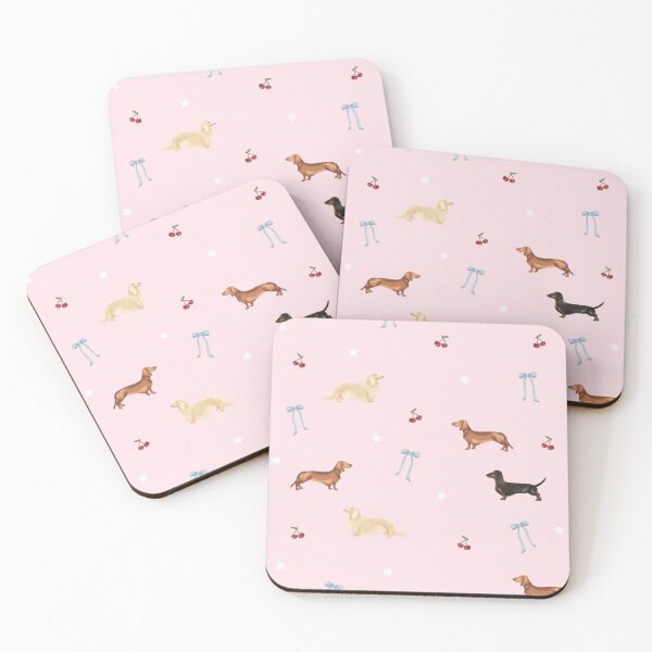 Item preview, Pink Dachshund Print designed and sold by Brynne Ward.