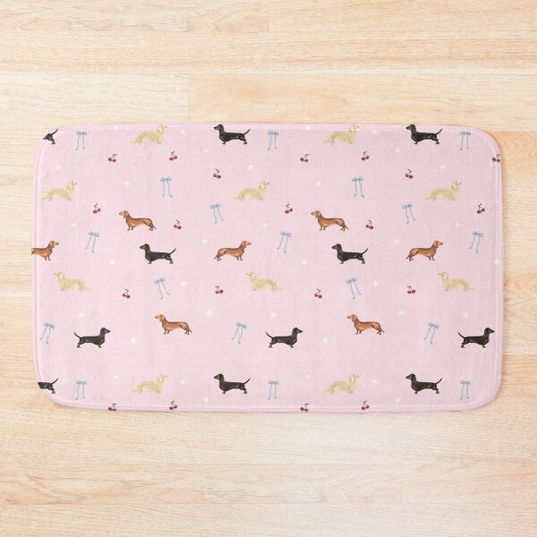 Item preview, Pink Dachshund Print designed and sold by Brynne Ward.