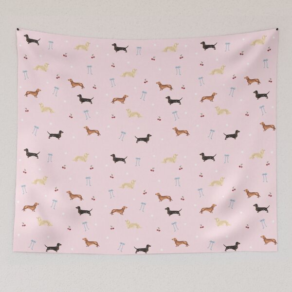 Item preview, Pink Dachshund Print designed and sold by Brynne Ward.