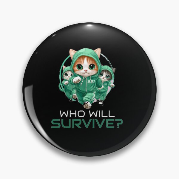 Item preview, Who Will Survive Cute Green Tracksuit Cats designed and sold by GenZFashion000.
