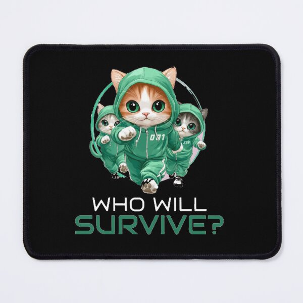 Item preview, Who Will Survive Cute Green Tracksuit Cats designed and sold by GenZFashion000.