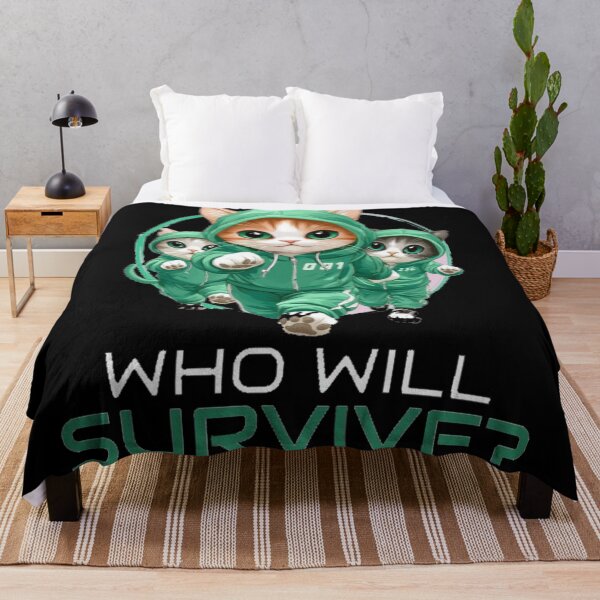 Item preview, Who Will Survive Cute Green Tracksuit Cats designed and sold by GenZFashion000.