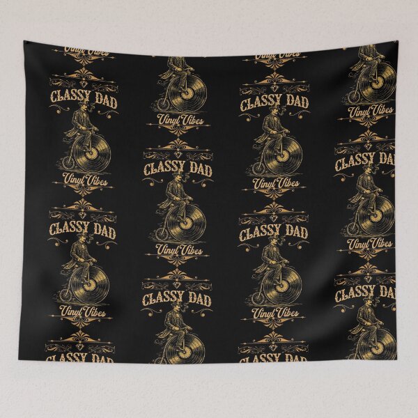 Item preview, Classy Dad Vinyl Vibes — Gentleman on Vintage Bike designed and sold by Nacho Average Designs.